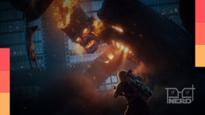 Imagem conceitual de Ghostbusters: Night Shift com jovens em Nova York e mochilas de prótons