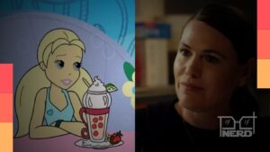 Clea DuVall como diretora do filme da Polly Pocket