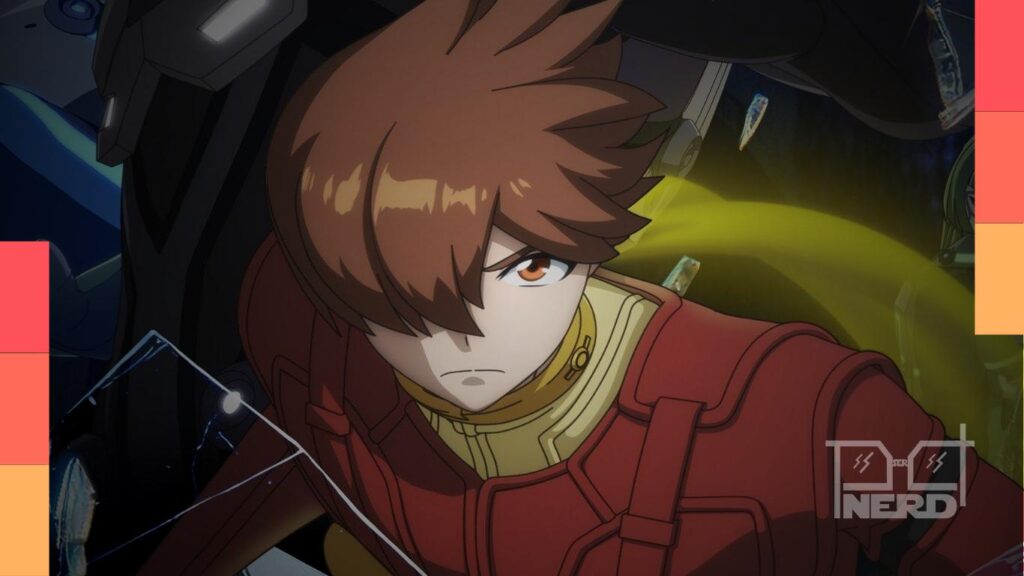 Pôster de Cyborg 009: Nemesis com ciborgues e nêmeses anunciando estreia em 19 de julho
