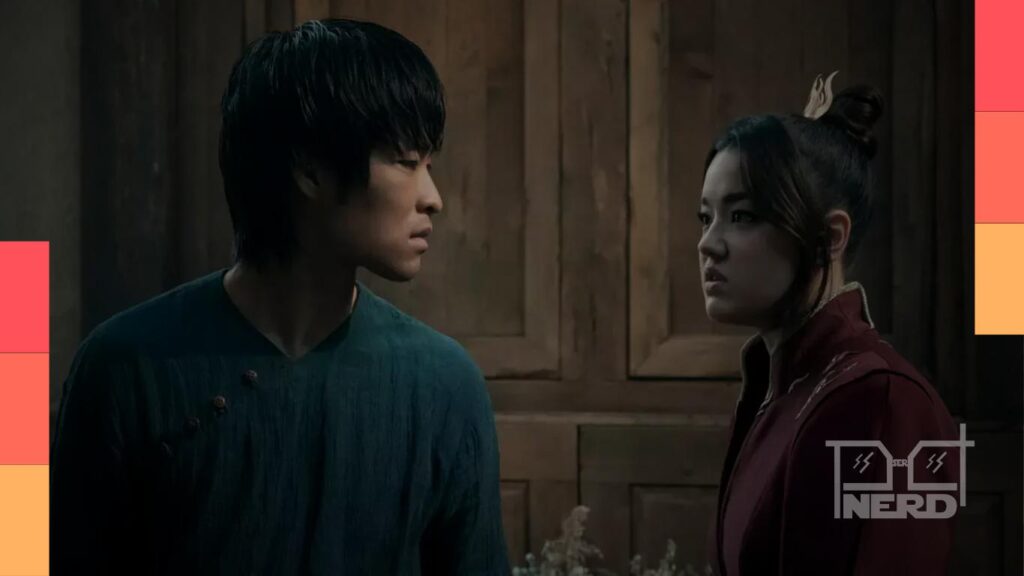 Dallas Liu como Zuko e Elizabeth Yu como Azula em Avatar: O Último Mestre do Ar, Netflix