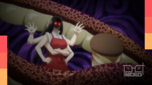 Ilustração promocional do anime Dara-san of Reiwa com data de estreia e tema de encerramento “Hinatabocchi”