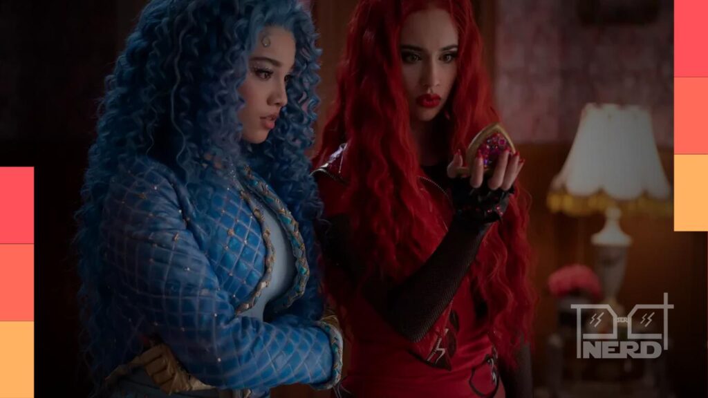 Red e Chloe enfrentam consequências da viagem no tempo em Descendentes: A Ascensão de Copas no País das Maravilhas