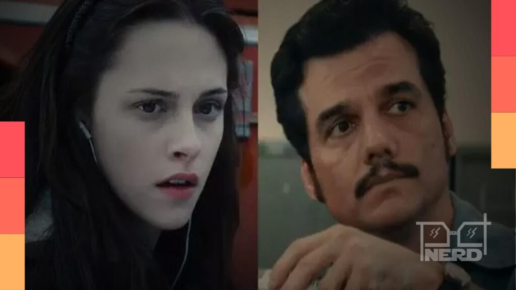 Kristen Stewart e Wagner Moura em clima de vampiro no filme Flesh of the Gods, com produção encerrada