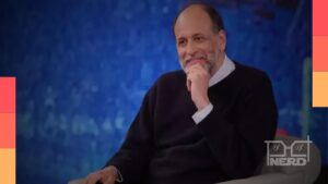 Luca Guadagnino em imagem de divulgação com referência ao filme Artificial