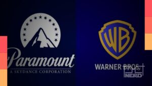 James Gunn e Peter Safran em reunião com o CEO da Paramount Skydance, David Ellison, discutindo a fusão e a DC Studios