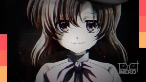 Imagem promocional de Higurashi: When They Cry com a mensagem de regresso anunciando nova série anime