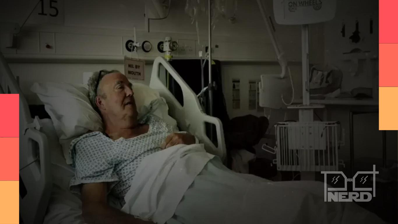Jeremy Clarkson em episódio de Na Fazenda com Clarkson revelando diagnóstico de câncer agressivo de próstata