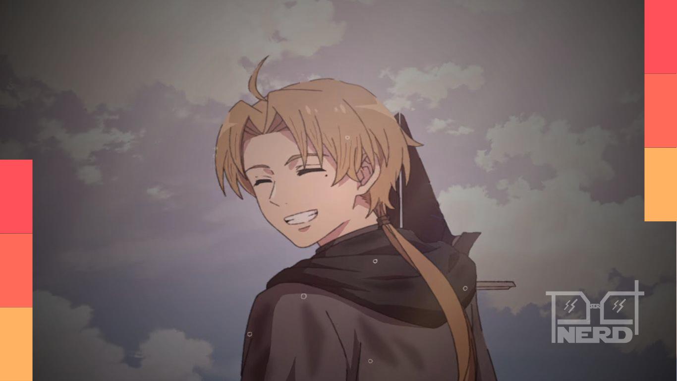 Imagem promocional de Mushoku Tensei com destaque para a terceira temporada e o Arco de Treinamento de Eris
