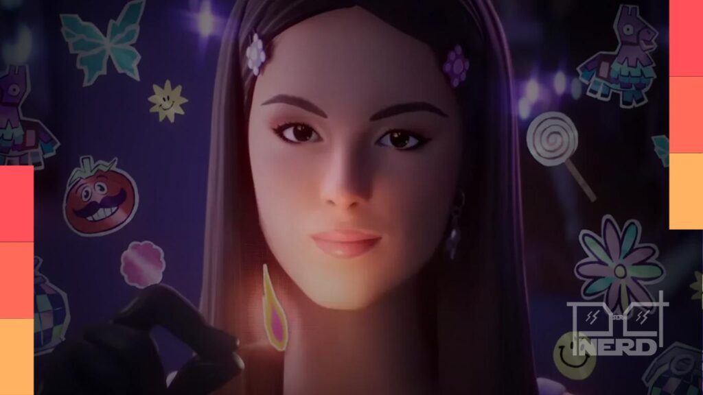Skins e músicas da Olivia Rodrigo no Fortnite, celebrando a chegada na Série Ícones do game