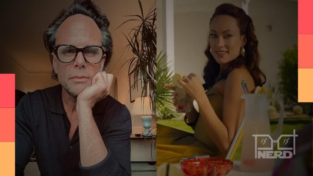 Olivia Wilde relatando que quase foi pisoteada por cavalos durante Cowboys & Aliens e que Walton Goggins a salvou