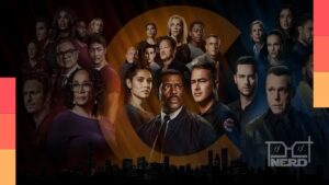 Cartaz com a franquia One Chicago e destaque para Chicago Med, Chicago Fire e Chicago P.D. com data de estreia em 7 de outubro