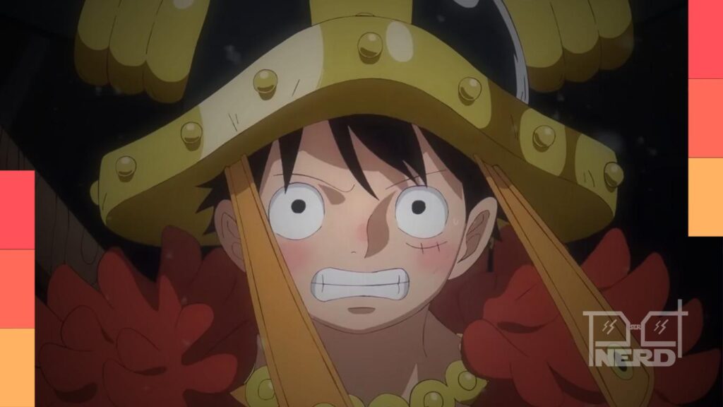 Ilustração do anime One Piece com destaque para a ideia de pausa e estreia de One Piece: Heroines em 5 de julho
