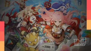 Ilustração temática de Ragnarok Origin: Classic com interface de beta e personagens em estilo RPG