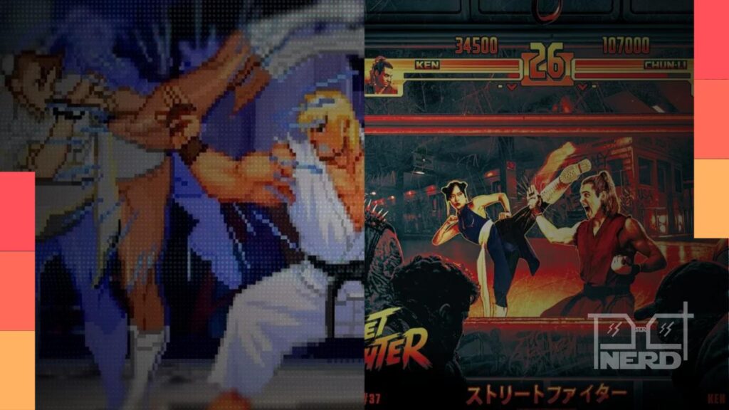 Cartaz temático do filme de Street Fighter inspirado no EVO Moment 37, remetendo ao “Daigo Parry”.
