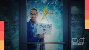 Trailer de Stuart Não Consegue Salvar Universo com referência a personagens de The Big Bang Theory e o multiverso em caos
