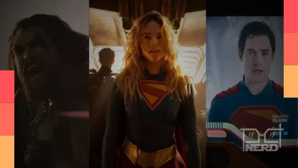 Capa com a personagem Supergirl sugerindo que não há cenas pós-créditos no filme