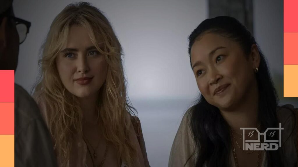 Kathryn Newton e Lana Condor em cavernas sob ameaça de tubarão em The Devil's Mouth