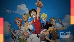 Pôster promocional de The One Piece com Luffy e chamada para trailer completo amanhã