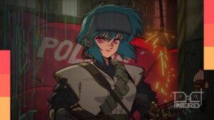 Personagens do grupo Small 3 diante do disco misterioso de Thunder 3, com clima de outro mundo
