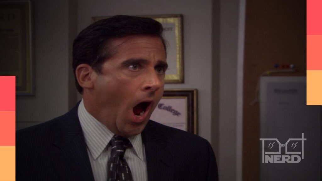 Andy Bernard no final de The Office refletindo sobre os bons e velhos tempos