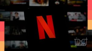 Ilustração temática mostrando a Netflix e capas de cinco estreias em junho, com foco em drama, comédia, true crime e k-drama