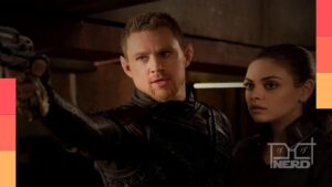 Mila Kunis e Channing Tatum em O Destino de Júpiter, disponível na HBO Max