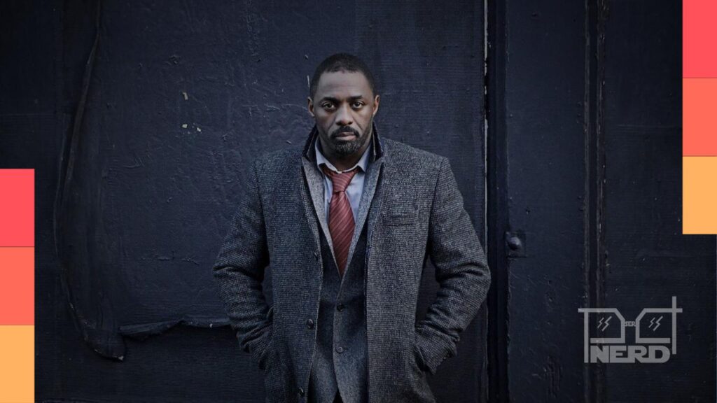 Idris Elba em destaque, representando Luther, The Wire e filmes de ação e super-heróis