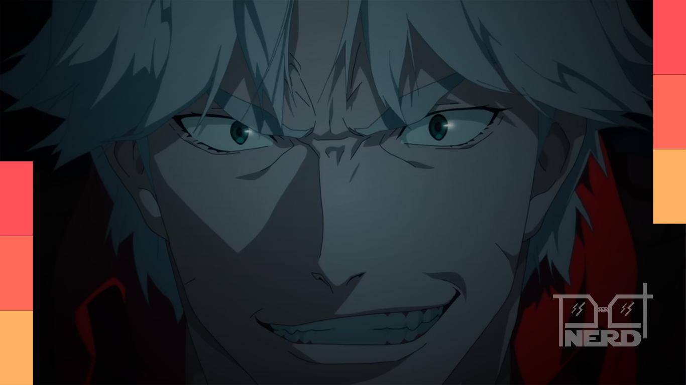 Dante em pose dramática em referência ao encerramento da série Devil May Cry, com clima de final na Netflix
