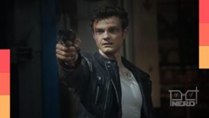 Jack Quaid em cena de Novocaine: À Prova da Dor, filme de ação disponível na Netflix