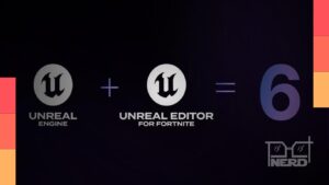 Imagem conceitual da Unreal Engine 6 com ícones de IA e portabilidade entre jogos