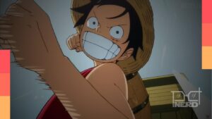 Cena do arco Romance Dawn do remake do One Piece com animação aprimorada do Wit Studio
