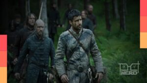 Daemon em Porto Real diante do cenário do Banquete dos Traidores no 5º episódio da 3ª temporada de A Casa do Dragão