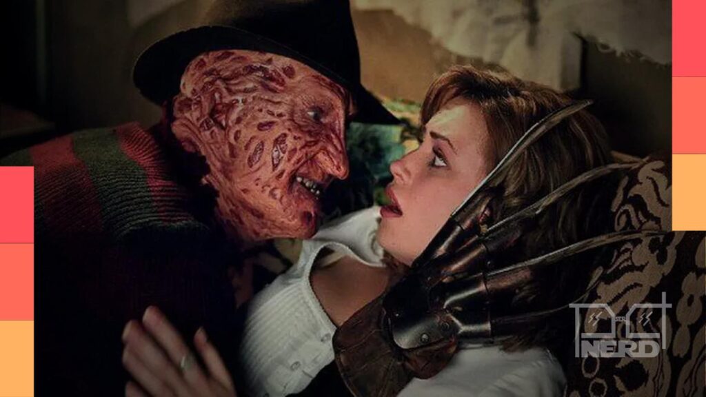Ilustração de Freddy Krueger com luva de lâminas e chapéu, representando o retorno de A Hora do Pesadelo com anúncio da Paramount.