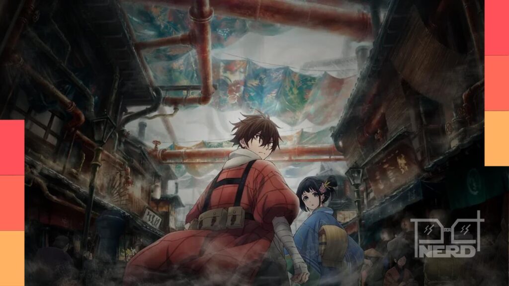 Ilustração do anime A Luz do Futuro da Kyoto Animation com atmosfera futurista e temática de eletricidade
