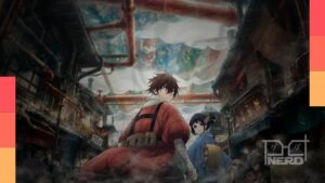 Ilustração do anime A Luz do Futuro da Kyoto Animation com atmosfera futurista e temática de eletricidade