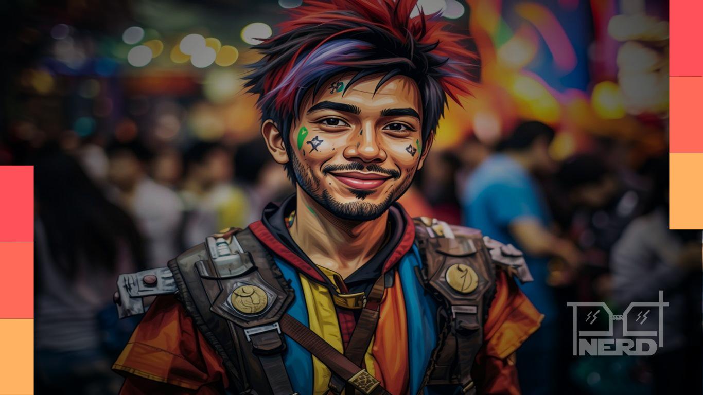Público em evento de anime com cosplay na Praça da Juventude em Sapucaia do Sul no dia 8 de agosto
