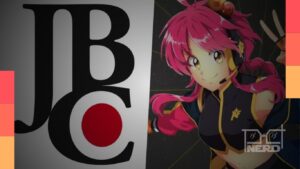 Pessoas em feira de animes e a Editora JBC com destaque para a Roleta do Zodíaco