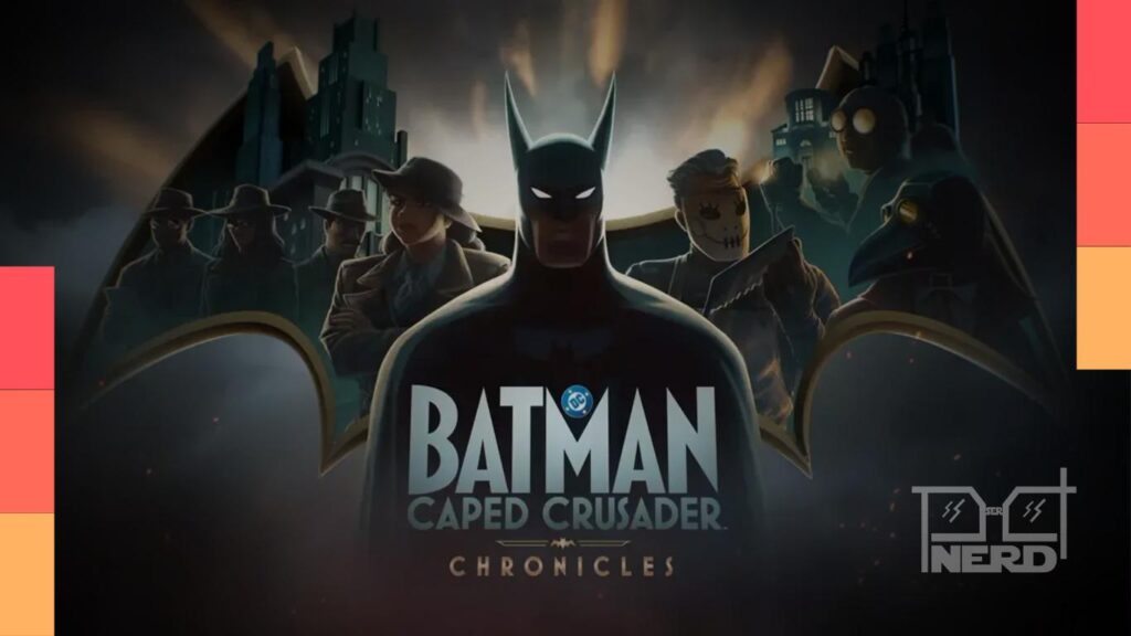 Ilustração do Batman em estilo animado ao lado de Montoya, com a indicação de estreia no Amazon Luna em 31 de julho