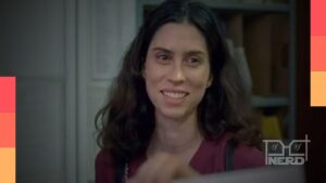 Olivia Torres caracterizada para viver Maria Eugênia no biopic de Cássia Eller