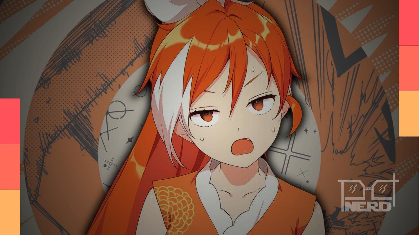 Ilustração da Crunchyroll Store com cadeado digital e itens físicos de anime ao fundo
