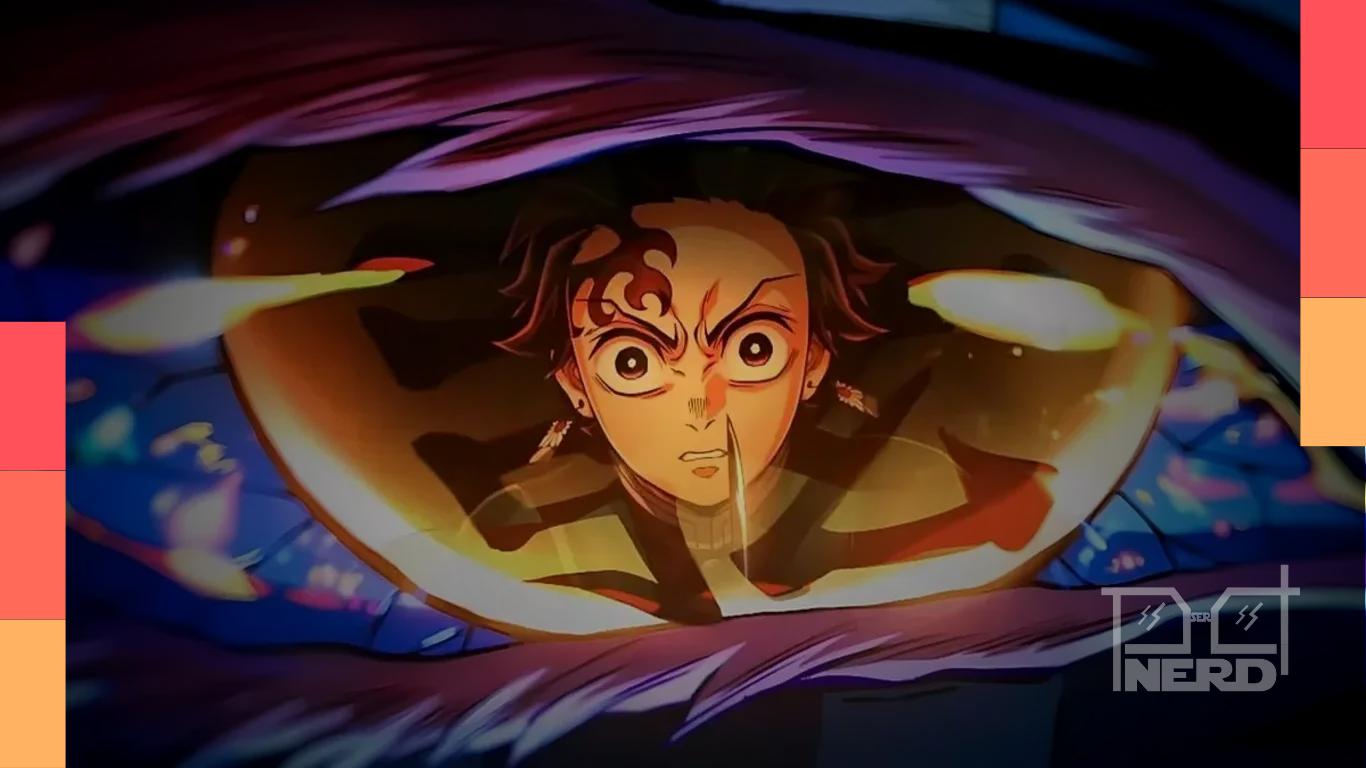 Cena de Demon Slayer com referência a possível uso de IA em animações futuras
