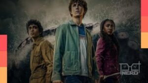 Cartaz ilustrando Percy Jackson e personagens de animações da Disney na SDCC 2026