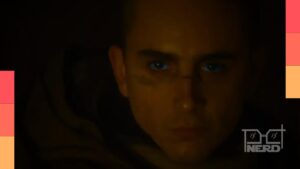 Paul Atreides (Timothée Chalamet) em cena de Duna: Parte 3, em clima de conflito e incerteza sobre o futuro