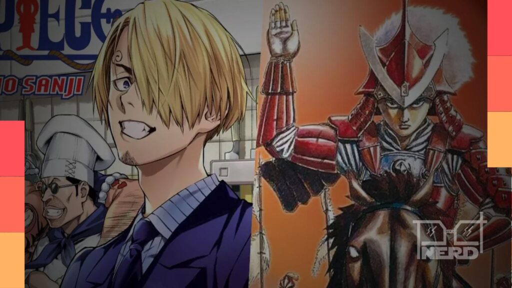 Colagem com Sanji, Dragon Ball, Clare de Claymore e o clima de Berserk, representando os lançamentos anunciados