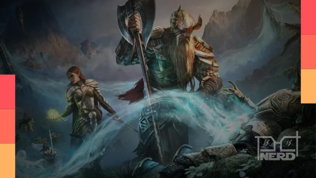 Imagem temática de The Elder Scrolls Online com referência ao roadmap 2026 e 2027 da ZeniMax Online Studios