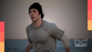 Cena do trailer de Eu Sou o Rocky com Anthony Ippolito interpretando um Sylvester Stallone jovem