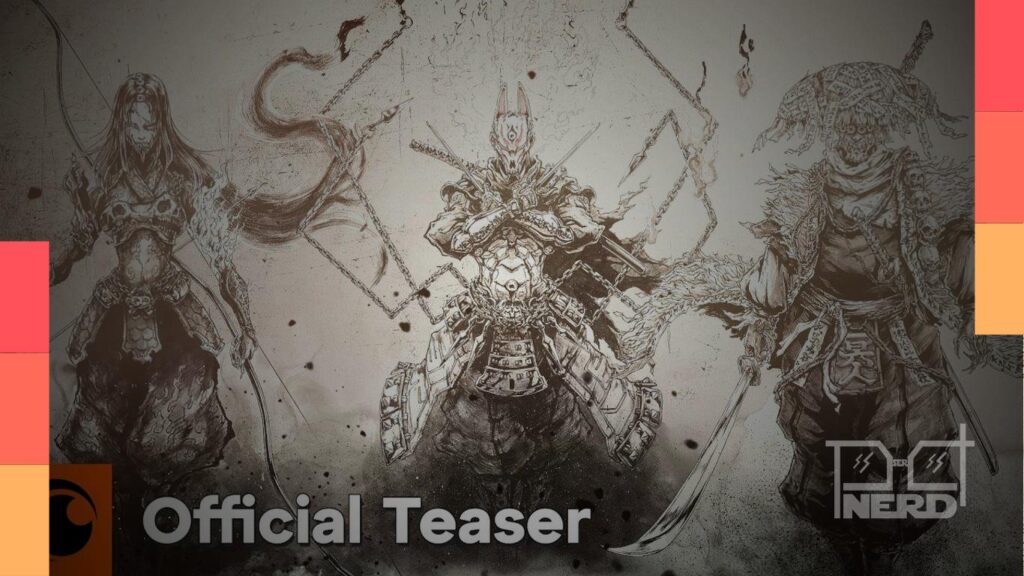 Pôster do anime Ghost of Tsushima Legends divulgado pela Crunchyroll