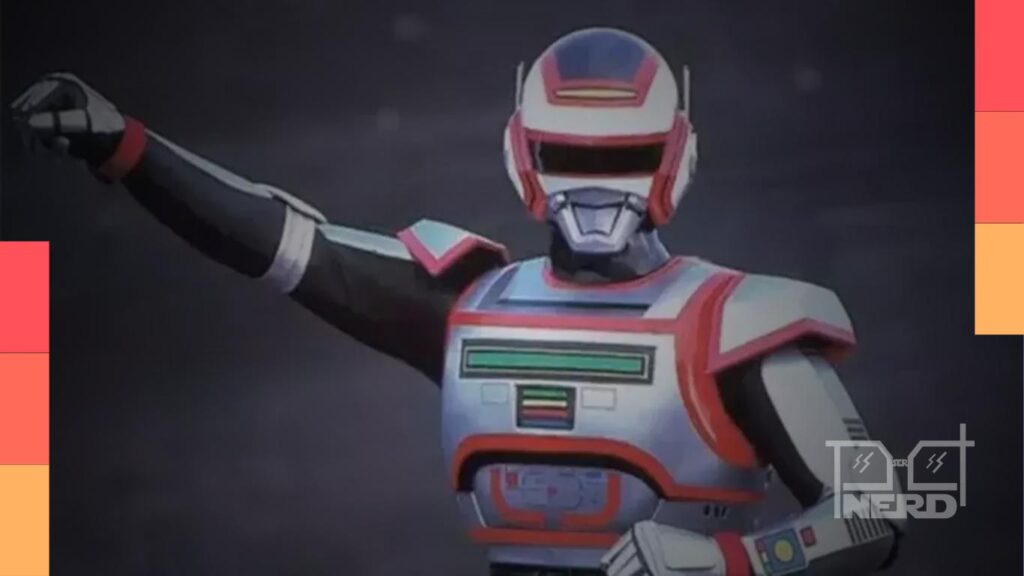 Cena de O Fantástico Jaspion com destaque para Hikaru Kurosaki e aviso de episódios grátis no YouTube