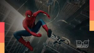 Homem-Aranha em cena de ação com Hulk e Justiceiro durante revelação na SDCC
