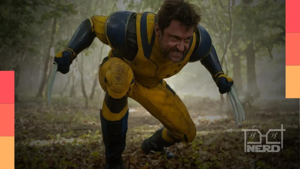 Hugh Jackman como Wolverine em imagem de divulgação, com destaque para a fala sobre o novo ator assumir o personagem